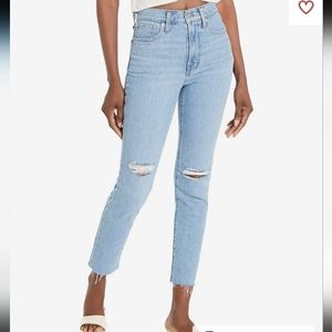 MADEWELL The Perfect Vintage Jean Distressed Light Wash Size 25.